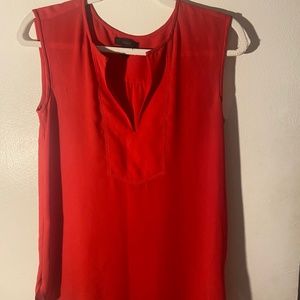 J Crew Red Casual Sleeveless Top Size 00 Closet Clearance